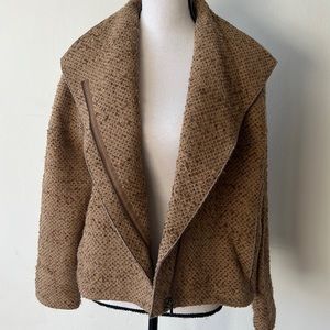 Akris Punto Tweed Asymmetrical Moto Jacket